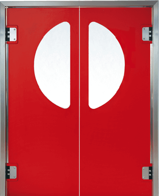 PE swingdoors red Grothaus GP210