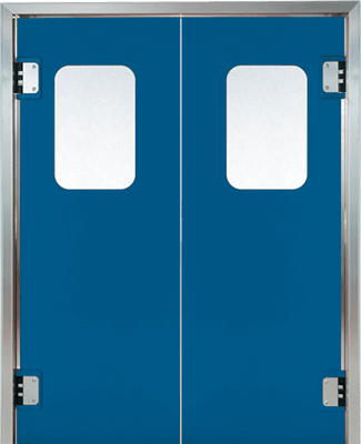 PE swingdoors blue Grothaus GP200