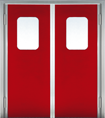 PE swingdoors red Grothaus GP210