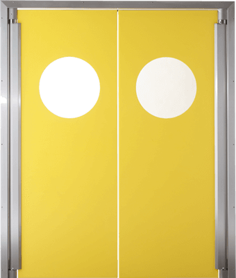 PE swingdoors GP220 Grothaus yellow