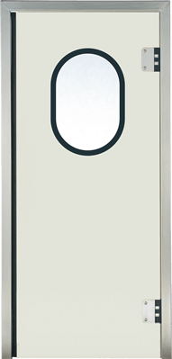 Stainless steel swingdoors GP400 Grothaus light-brushed