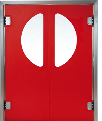 PE swingdoors red Grothaus GP210