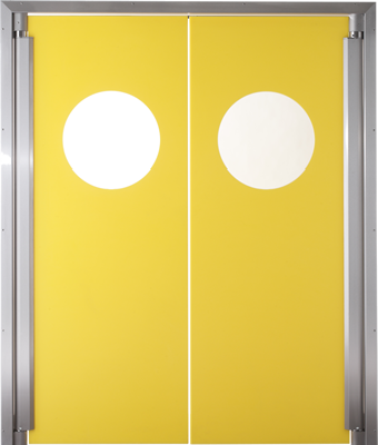 PE swingdoors GP220 Grothaus yellow