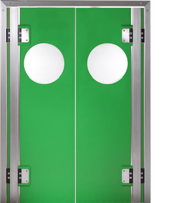 PE swingdoors GP360 Grothaus green